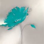 Aqua Platinum Petals I by J.P. Prior