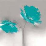 Aqua Platinum Petals II by J.P. Prior