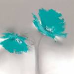 Aqua Platinum Petals II by J.P. Prior