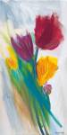 Bright Tulip Bunch II by Karen Lorena Parker