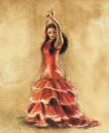 Flamenco Dancer I by Caroline Gold