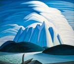 Lake and Mountains by Lawren s. Harris