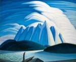 Lake and Mountains by Lawren s. Harris