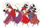 Lead Dancer In Purple Gown by Augusta Asberry