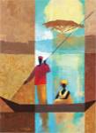 On the River I by Keith Mallett