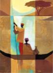 On the River II by Keith Mallett