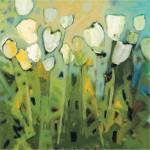 White Tulips I by Jennifer Harwood
